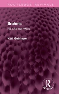Book Cover for Brahms by Karl Geiringer, Irene Geiringer