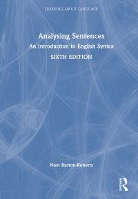 Book Cover for Analysing Sentences by Noel BurtonRoberts