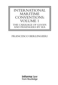 Book Cover for International Maritime Conventions (Volume 1) by Francesco Berlingieri