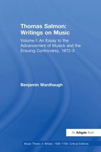 Book Cover for Thomas Salmon: Writings on Music by Benjamin Wardhaugh
