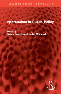 Book Cover for Approaches in Public Policy by University of Birmingham