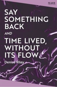 Book Cover for Say Something Back by Denise Riley, Denise Riley