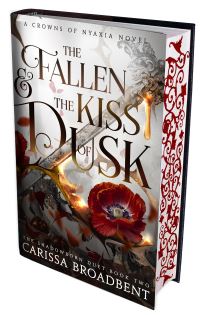 Book Cover for The Fallen and the Kiss of Dusk by Carissa Broadbent