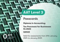Book Cover for AAT Tax Processes for Businesses by BPP Learning Media