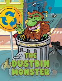 Book Cover for The Dustbin Monster by Kim Wildsmith