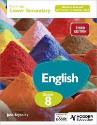 Book Cover for Cambridge Lower Secondary English Grade 8 Based on National Curriculum of Pakistan 2022 by John Reynolds