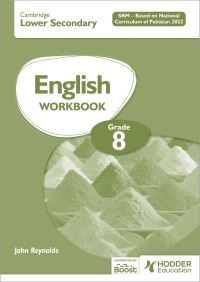 Book Cover for Cambridge Lower Secondary English Workbook Grade 8 SRM - Based on National Curriculum of Pakistan 2022 by John Reynolds
