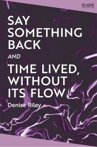Book Cover for Say Something Back by Denise Riley