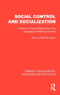 Book Cover for Social Control and Socialization by Jenny CookGumperz
