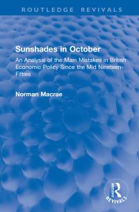 Book Cover for Sunshades in October by Norman Macrae