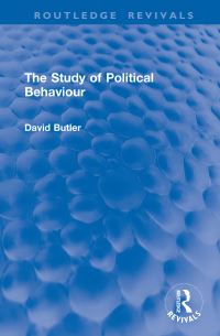 Book Cover for The Study of Political Behaviour by David Butler