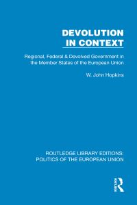 Book Cover for Devolution in Context by W John Hopkins