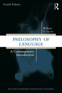 Book Cover for Philosophy of Language by William G Lycan
