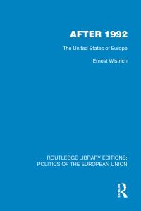 Book Cover for After 1992 by Ernest Wistrich