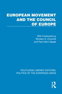 Book Cover for European Movement and the Council of Europe by European Movement