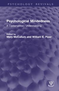 Book Cover for Psychological Mindedness by Mary McCallum, William E Piper