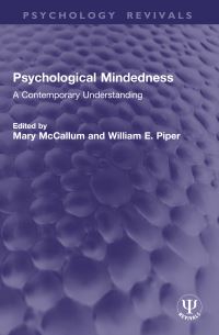 Book Cover for Psychological Mindedness by Mary McCallum, William E Piper