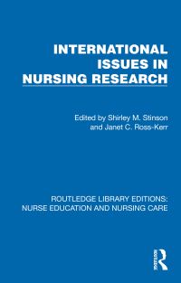 Book Cover for International Issues in Nursing Research by Shirley M Stinson, Janet C Kerr