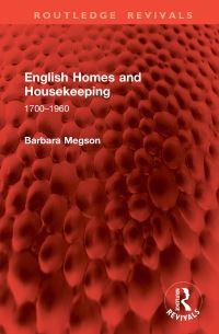 Book Cover for English Homes and Housekeeping by Barbara Megson