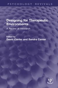 Book Cover for Designing for Therapeutic Environments by David Canter, Sandra Canter