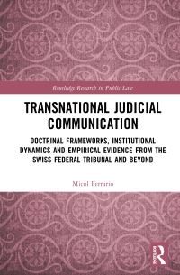 Book Cover for Transnational Judicial Communication by Micol Ferrario