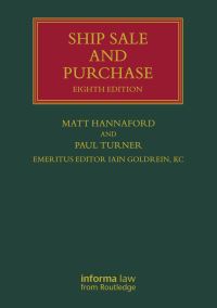 Book Cover for Ship Sale and Purchase by Matt Hannaford, Paul Turner, Iain Goldrein KC