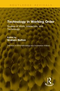 Book Cover for Technology in Working Order by Graham Button
