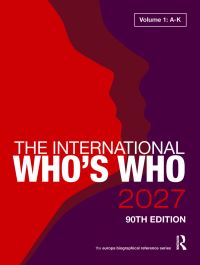 Book Cover for The International Who's Who 2027 Volume 1 by Europa Publications
