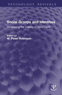 Book Cover for Social Groups and Identities by W P Robinson
