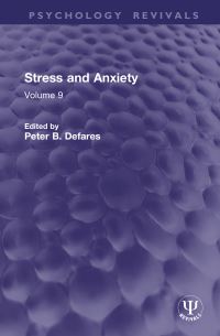 Book Cover for Stress and Anxiety by Peter B Defares