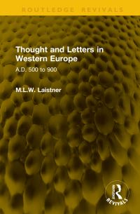 Book Cover for Thought and Letters in Western Europe by MLW Laistner