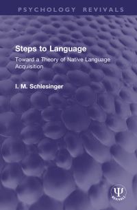Book Cover for Steps to Language by I M Schlesinger