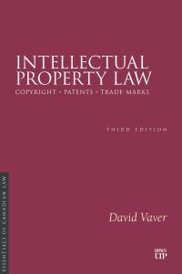 Book Cover for Intellectual Property Law, Third Edition by David Vaver