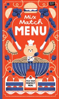 Book Cover for Mix Match Menu by Adam Thompson