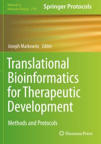 Book Cover for Translational Bioinformatics for Therapeutic Development by Joseph Markowitz