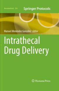 Book Cover for Intrathecal Drug Delivery by Manuel Menéndez González