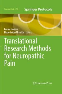 Book Cover for Translational Research Methods for Neuropathic Pain by Isaura Tavares, Hugo Almeida