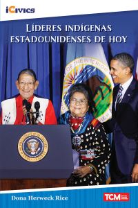 Book Cover for Líderes Indígenas Estadounidenses De Hoy by Dona Rice, iCivics Organization