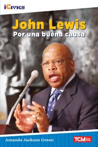 Book Cover for John Lewis by Amanda Jackson Green, iCivics Organization