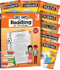 Book Cover for 180 Days® Bundle Grade 3: 8-Book Set by Multiple Authors