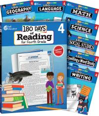 Book Cover for 180 Days¬ Bundle Grade 4: 8-Book Set by Multiple Authors