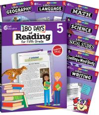 Book Cover for 180 Days® Bundle Grade 5: 8-Book Set by Multiple Authors