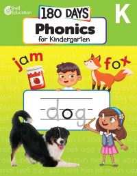 Book Cover for 180 Days¬: Phonics for Kindergarten by Carol HueyGatewood, Carol Gatewood