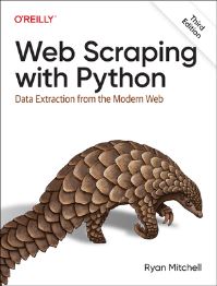 Book Cover for Web Scraping With Python by Ryan Mitchell