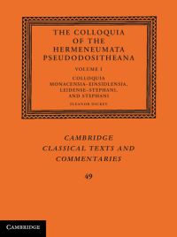 Book Cover for The Colloquia of the Hermeneumata Pseudodositheana by Dositheus, PseudoDositheus