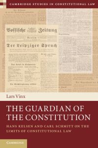 Book Cover for The Guardian of the Constitution by Hans Kelsen, Carl Schmitt