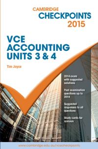 Book Cover for Cambridge Checkpoints VCE Accounting Units 3&4 2015 by Tim Joyce