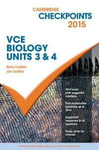 Book Cover for Cambridge Checkpoints VCE Biology Units 3 and 4 2015 by Harry Leather, Jan Leather