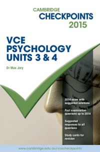 Book Cover for Cambridge Checkpoints VCE Psychology Units 3 and 4 2015 by Max Jory
