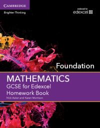 Book Cover for GCSE Mathematics for Edexcel. Foundation Homework Book by Nick Asker, Karen Morrison